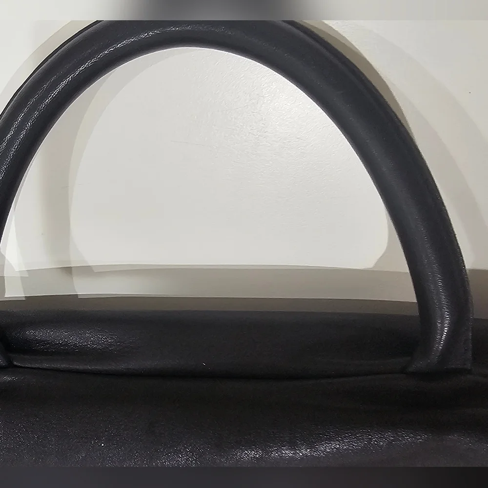 Designer Lisa Loren Vintage Black Leather Men's Bag
